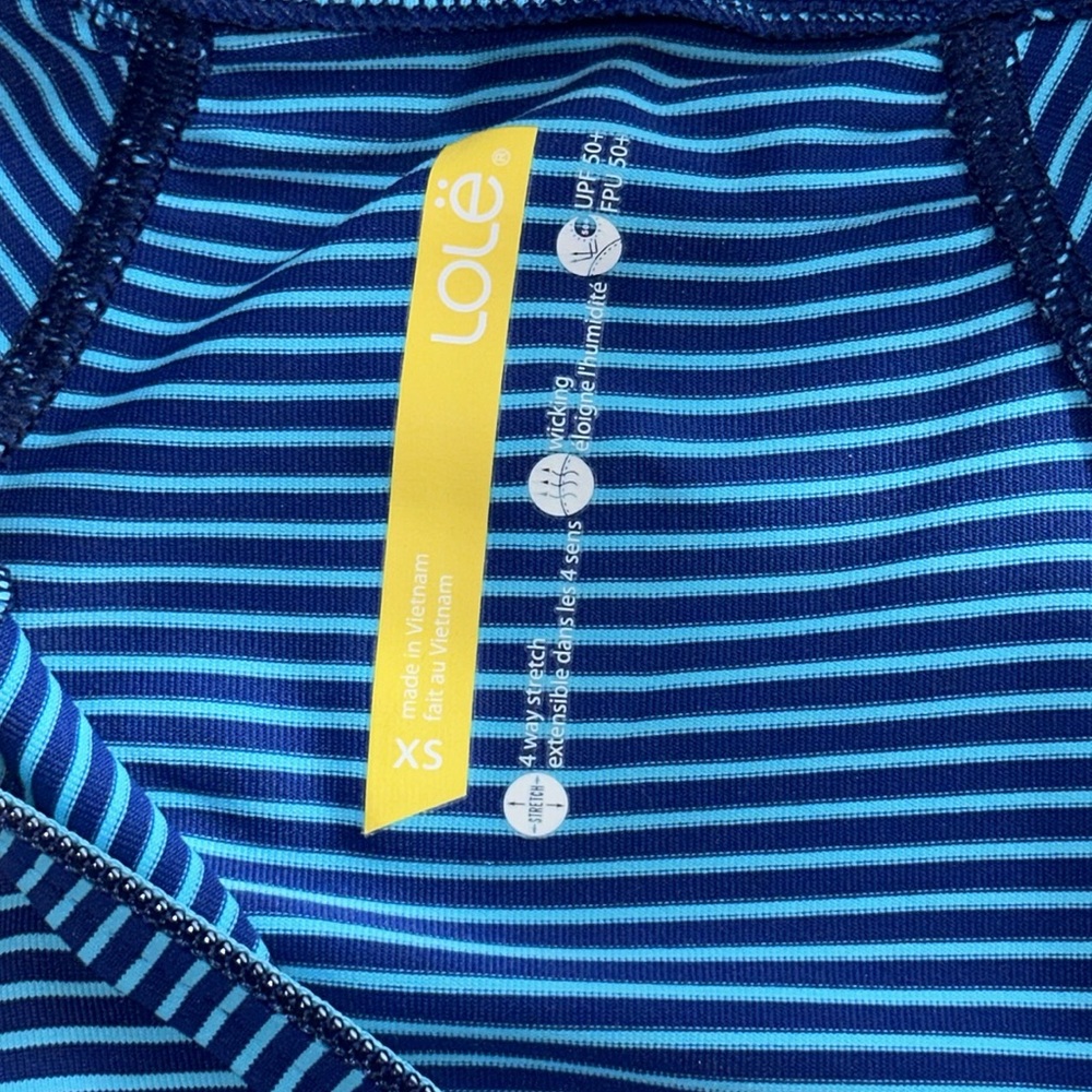 NWT LOLE Women's Blue Striped Ski Jacket Size Extra Small - Picture 11 of 16